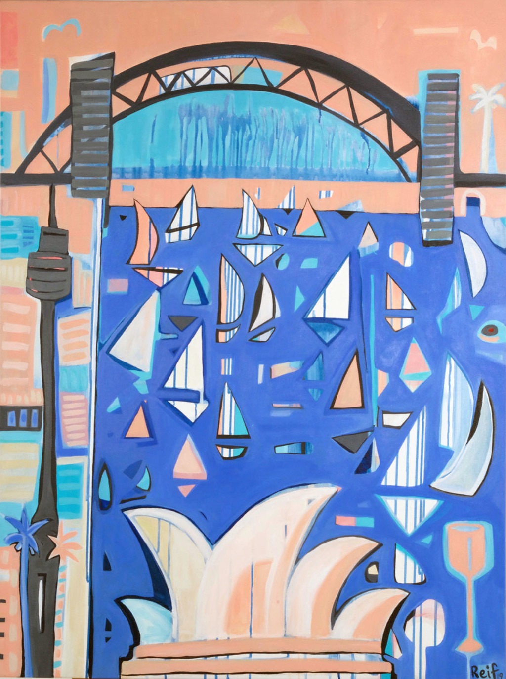 Reif Myers Artist — Seagull in My Drink Dubai Exhibition • Reif Myers Artist